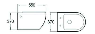 Унитаз SantiLine SL-5002BD подвесной с сиденьем Микролифт