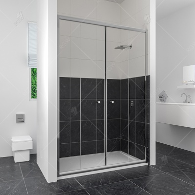 Душевая дверь в нишу RGW Classik CL-10 130 профиль Хром стекло прозрачное