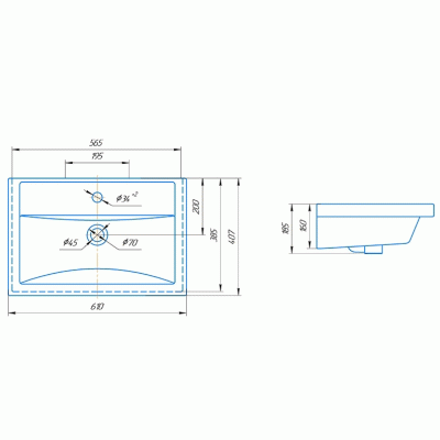 Комплект мебели для ванной ValenHouse Эйвори 60 AVК60Б Белый ручки Хром