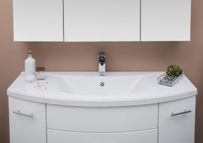 Тумба под раковину Aquanet Тренто 120 156500 подвесная Белая