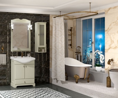 Тумба под раковину Opadiris Клио 65 00-00000234 Слоновая кость