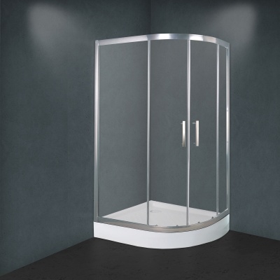 Душевой уголок Timo 120x80 L BY-549L профиль Хром стекло прозрачное