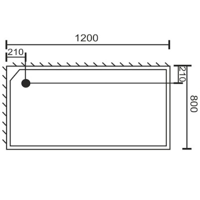 Акриловый поддон для душа Royal Bath HP RB8120HP-R 120х80 Белый