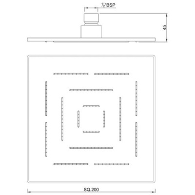 Верхний душ Jaquar Maze OHS-CHR-1619 Хром