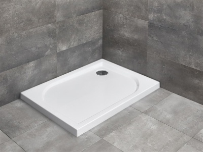 Акриловый поддон для душа Radaway Delos D 100x75x5,5 Белый