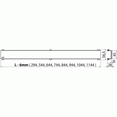 Решетка для лотка Alcaplast GL1202-1150 Зеленая