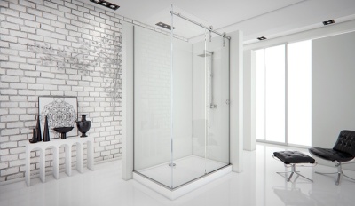 Душевой уголок Aquanet Beta 140x80 стекло прозрачное