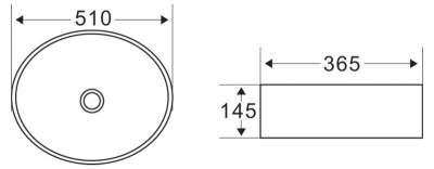 Раковина-чаша BelBagno 51 BB1049 Белая