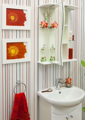 Тумба с раковиной Sanflor Лина 65 Н0000000587 Белая