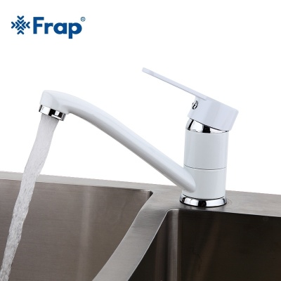 Смеситель для кухни Frap F454 Белый Хром