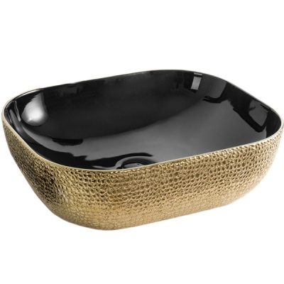 Раковина-чаша CeramaLux 50 D1302H02 Серебро Черная