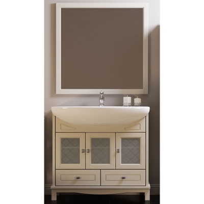 Комплект мебели для ванной Opadiris Омега 90 Слоновая кость