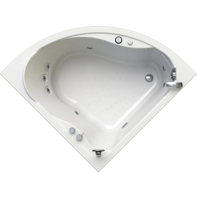 Акриловая ванна Radomir Wachter Альтея 125x125 3-01-2-0-0-316 с гидромассажем форсунки Хром
