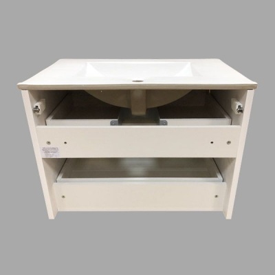 Тумба с раковиной Comforty Женева 75 4137097 подвесная Дуб белый