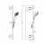 Душевой гарнитур Iddis Bild BIL3F65i16 Хром
