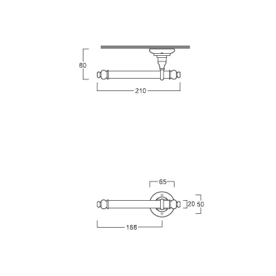 Держатель туалетной бумаги Simas Accessori Victoria 260202 Хром
