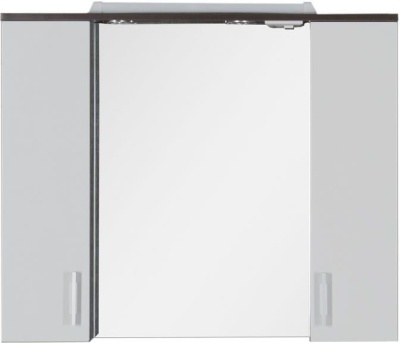 Зеркало со шкафом Aquanet Тиана 90 172399 Венге Белый