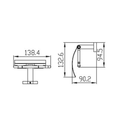 Держатель туалетной бумаги Kaiser KH-2010 с крышкой Хром