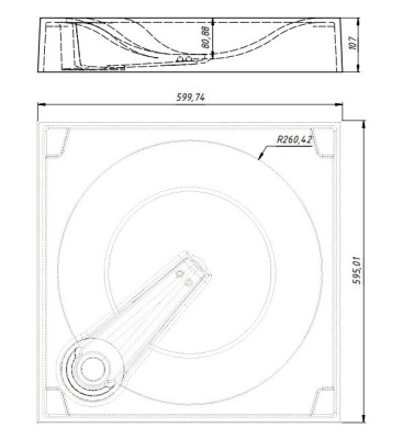 Раковина Andrea Angy 60 4680028070566 на стиральную машину Белая