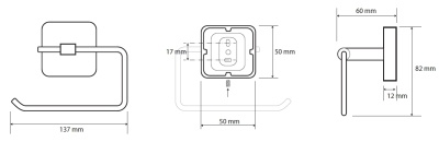 Держатель туалетной бумаги Bemeta Tasi 154112022 Хром Держатель туалетной бумаги Bemeta Tasi 154112022 Хром