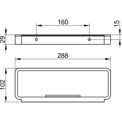 Полка корзина Keuco Plan 14958 010051 Хром Белая