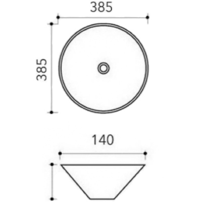 Раковина Melana 38 MLN-7020-B1+B18 (T4006HB1+B18) Синий, Черный