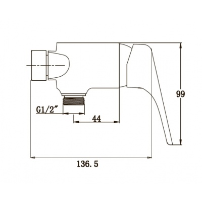 Смеситель для душа Kaiser Eco 00077 хром