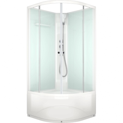 Душевая кабина Domani-Spa Eco Delight 88 High 80x80 DS01EcD88HWM00 профиль Белый задние стенки Белые