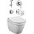 Комплект унитаза Vitra S 50 5956B003-0101 с гигиеническим душем Vitra Minimax S A49218EXP с сиденьем Микролифт Хром