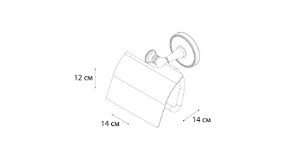 Держатель туалетной бумаги Fixsen Adele FX-55010 с крышкой Хром