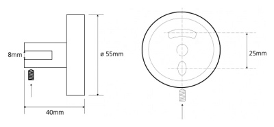 Держатель для полочки Bemeta Omega 104102112-6mm Хром