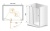 Душевая дверь Cezares Elena B-12 100 ELENA-W-B-12-100-C-Cr профиль Хром стекло прозрачное