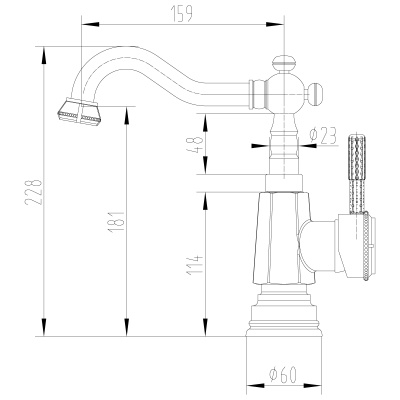 Смеситель для раковины Lemark Jasmine LM6604ORB Черная бронза