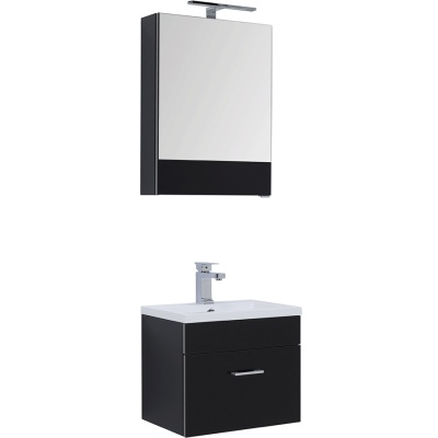 Комплект мебели для ванной Aquanet Верона 50 231054 Черный