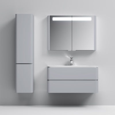 Шкаф пенал AM.PM Sensation 40 L M30CHL0406FG подвесной Серый шелк