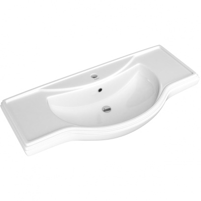 Комплект мебели для ванной Opadiris Риспекто 105 Слоновая кость со светильником Рустика Бронза