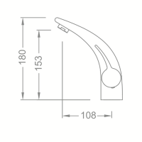 Смеситель для раковины Schein Sublime 51717/8006001 Хром