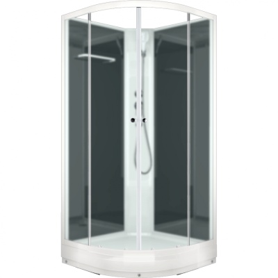 Душевая кабина Domani-Spa Eco Delight 88 80x80 DS01EcD88LWM00 профиль Белый задние стенки Черные Душевая кабина Domani-Spa Eco Delight 88 80x80 DS01EcD88LWM00 профиль Белый задние стенки Черные