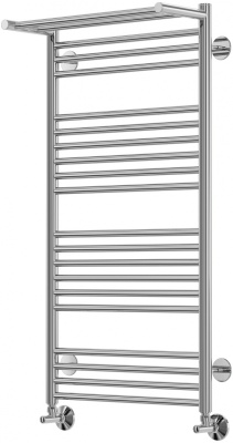 Водяной полотенцесушитель Terminus Аврора П20 500х1010 4660059582399 с полкой Хром