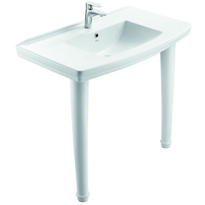 Раковина-консоль Creo Ceramique Orleans OR3100+OR3210 Белая