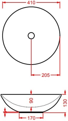 Раковина Artceram Polis 41 PSL001 01 00 Белая