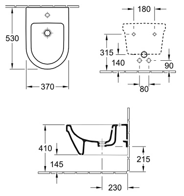 Биде Villeroy&Boch Omnia Architectura 54840001 подвесное Альпийский белый