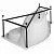 Каркас для акриловой ванны Aquanet Palma 170x90/60 L/R