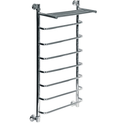 Водяной полотенцесушитель Ника Quadro Л90/ВП 120x40 с полкой Хром