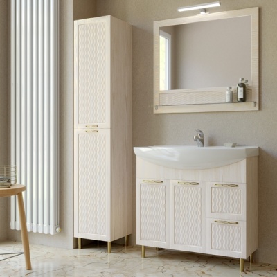 Тумба под раковину Mixline Ладога 85 539853 Белая