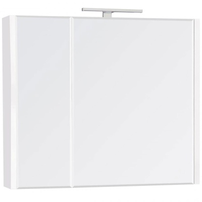 Зеркальный шкаф Roca Etna 80 857304806 с подсветкой Белый глянец