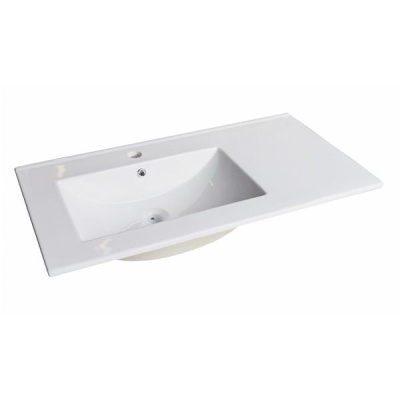 Тумба с раковиной Comforty Бремен 90 4142375 подвесная Дуб белый