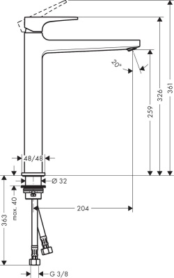 Смеситель для раковины Hansgrohe Metropol 32512990 Полированное золото