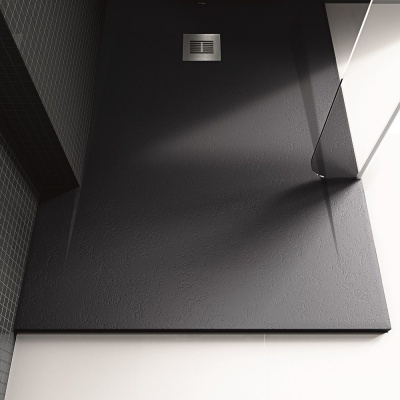 Душевой поддон из искусственного камня Sanitana Rocks 120x80 SP3014B0320100590 Антрацит Душевой поддон из искусственного камня Sanitana Rocks 120x80 SP3014B0320100590 Антрацит