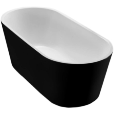 Акриловая ванна BelBagno BB71 Nero 170x80 Черная Белая
